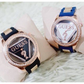 🌈นาฬิกา Guess สายรับเบอร์ 🌈 สีน้ำเงิน สีดำ hiend