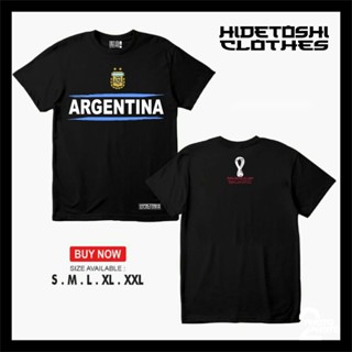 ▅▓▒【hot tshirts】เสื้อยืด Argentina เสื้อฟุตบอลโลก Qatar 20222022