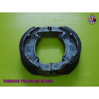 Yamaha YB100-80 , Y80-50 , RX100 , RS10D V50-80-90 , RD50 , DT100.  Brake Shoe 1 Set ผ้าเบรค