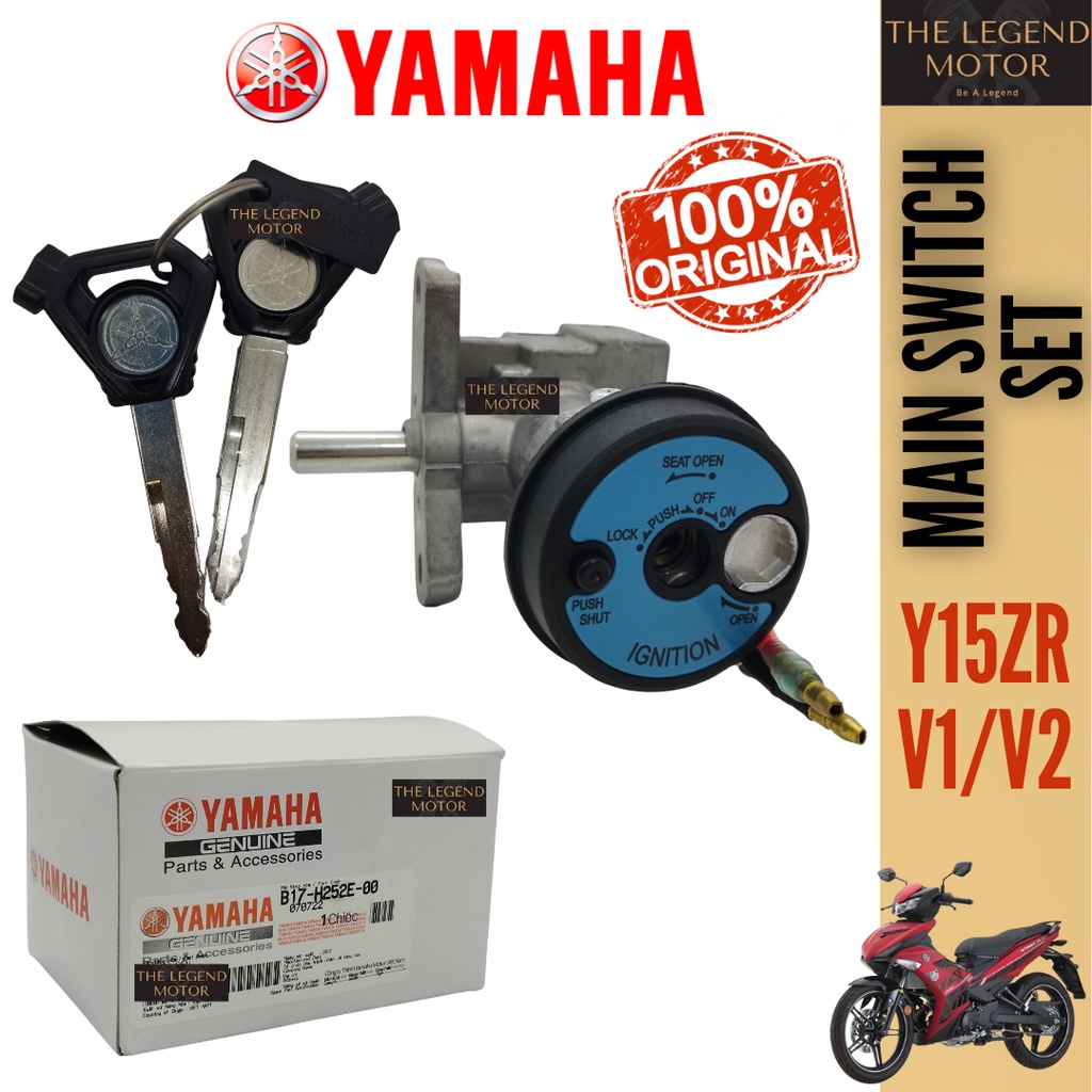 Y15ZR V1 V2 SRL115 Fi LAGENDA115 Y15 KEY SET LOCK KUNCI SUISS MAIN SWITCH 1VP-H252E-00 B17-H252E-00 