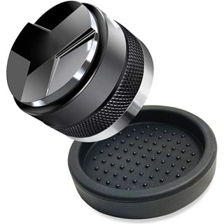 51mm Coffee Distributor &amp; Tamper,51mm for Delonghi Dedica Portafilter with Silicone Tamper Mat,Adjustable Depth