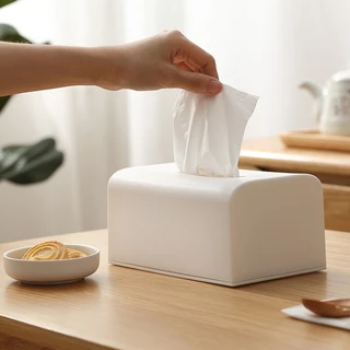 Goody Home กล่องทิชชู่ทรงยาว สี่เหลี่ยมผืนผ้า แบบมินิมอล มุมกล่องโค้งมน ได้รูป