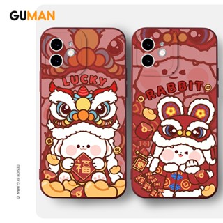 Guman เคสไอโฟน เคสซิลิโคนนุ่มกันกระแทกน่ารักตลก เคสโทรศัพท์ Compatible for iPhone 14 13 12 11 Pro Max SE 2020 X XR XS 8 7 6 6S Plus พลัส XYB1052