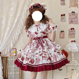 🍒เดรสโลลิต้า🍒lolita dress/เดรสน่ารักๆ💌มีเก็บปลายทาง💌ของถึงลูกค้าใน-25วัน