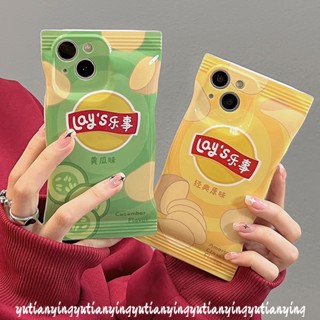 เคสโทรศัพท์มือถือ แบบนิ่ม ลาย Lays Potato Chips สีแคนดี้ สําหรับ IPhone 13 11 12 14 Pro Max 6 6s 7 8 Plus XR X XS Max SE 2020