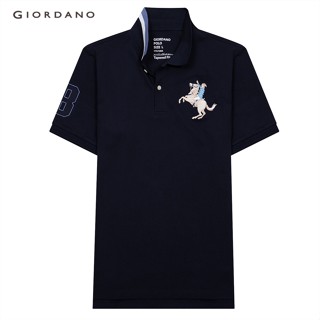 GIORDANO เสื้อโปโลผู้ชาย Mens 3D Napoleon Polo 01011210