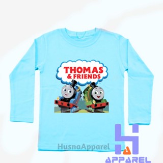 เสื้อยืดแขนยาว ลาย Thomas AND FRIENDS สําหรับเด็ก