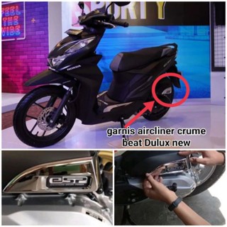 ใหม่ แท้ ฝาครอบเครื่องกรองอากาศ ลาย Scoopy Beat Genio CHROME สําหรับตกแต่ง Honda