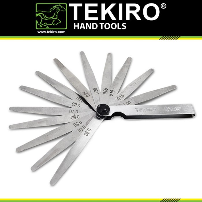 TEKIRO FEELER GAUGE 13 ชิ้น AU-FG1292 / FEELER GAUGE