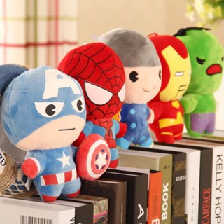 พวงกุญแจ จี้ตุ๊กตา The Avengers Spider-Man Iron Man Hulk Stuffed ของเล่นสําหรับเด็ก