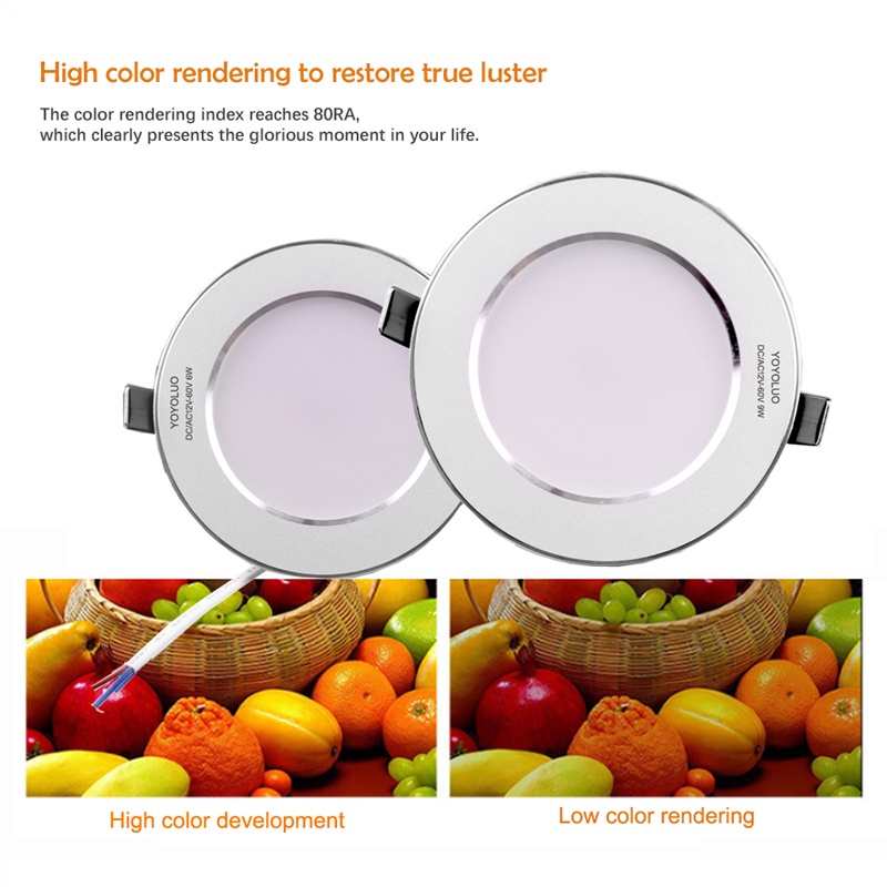 ไฟดาวน์ไลท์ LED DC AC 12v 24v 36V 48V 6W 9W 12W 15W 24W แบบบางพิเศษ สําหรับเรือ คาราวาน - รูปที่ 6