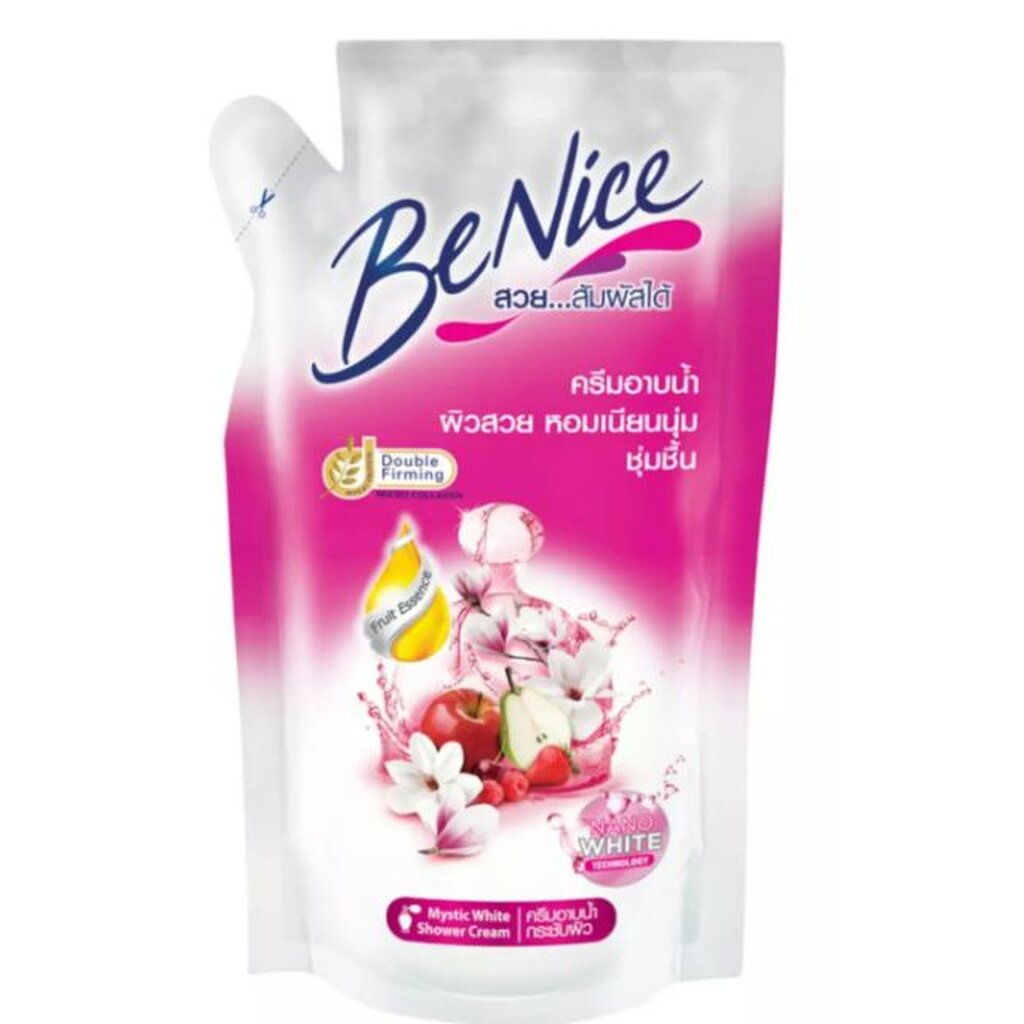 Benice บีไนซ์ ครีมอาบน้ำกระชับผิว ชนิดถุงเติม ขนาด400มล แพ็ค1ถุง - รูปที่ 2