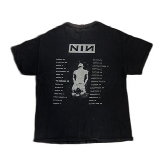 Nine Inch Nails อก 23 นิ้ว ยาว 29 นิ้ว สีดำ มือสอง ของแท้