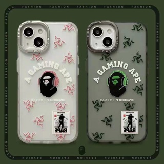 🎁ส่งของขวัญ🎁เคสไอโฟน 14 Pro Max 13 12 11 เคส for เคสไอโฟน11 BAPE พกง่ายๆ การป้องกันการตก Case