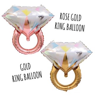 ลูกโป่งฟอยล์แหวน Elegant DIAMOND RING Foil Balloon