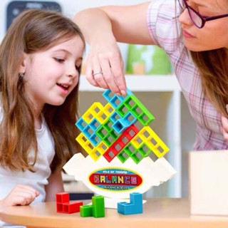 HOT Tetra Tower Game Stacking Blocks Balance Puzzle Assembly Bricks gift