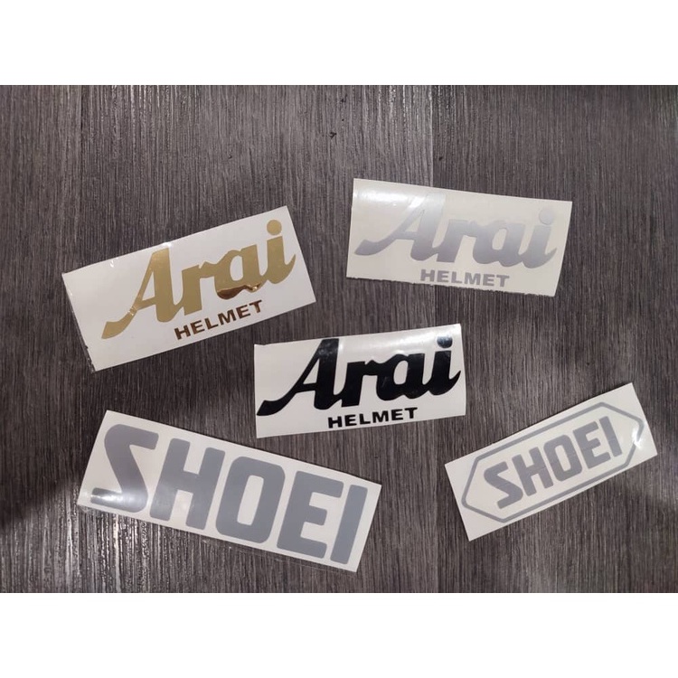 สติ๊กเกอร์ ARAI SHOEI / สติ๊กเกอร์หมวกกันน็อค / SHOEI ARAI