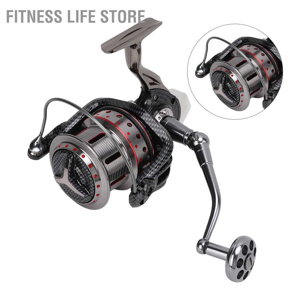 Fitness Life Shop Spinning Fishing Reel 4.7:1 Ratio 14+1BB Metal Wheel for Saltwater Freshwater Long Shot Outdoor #8