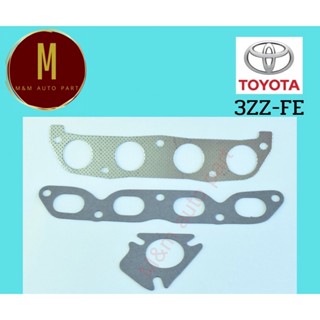 ประเก็นไอดี-ไอเสีย TOYOTA 3ZZ-FE ZZE10 ALTIS03-07 DOHC 16V 1600CC ยี่ห้อ skl คุณภาพดี