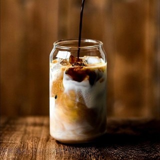 SPR Gelas Kaca ALE Gelas Bentuk Kaleng Cola Estetik Untuk Cafe 470 ml