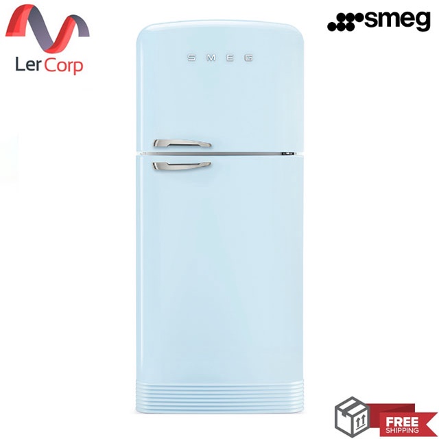 ตู้เย็น Smeg สไตล์ 50's Retro รุ่น FAB50RPB5 สีฟ้าพาสเทล