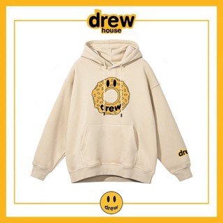 เสื้อแจ็กเก็ตกันหนาว มีฮู้ด ทรงหลวม ลาย Drew smiley face butter cake สไตล์ยุโรป และสหรัฐอเมริกา ไฮสตรีท สําหรับคู่รัก