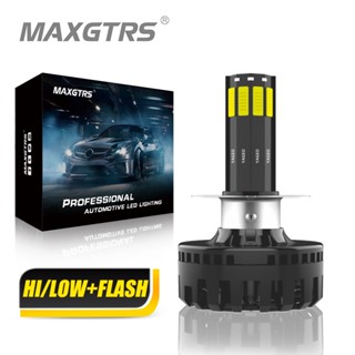 Maxgtrs หลอดไฟหน้ารถมอเตอร์ไซค์ สกูตเตอร์ LED DC 11V-60V 8000LM 60W H4 HS1 H6 BA20D AC12V 1 ชิ้น