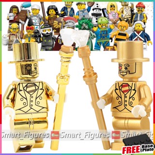 จำกัด Mr.gold Minifigures Collection ของเล่นของขวัญ Building Blocks City Gentleman Mini Figures PG999