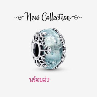 Pandora silver murano charm  มูสโนว์เฟลก