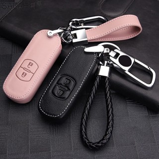 Leather Car Key FOB Cover Case Protect For Mazda 2 Mazda 3 Mazda 5 Mazda 6 CX-3 CX-4 CX-5 CX-7 CX-9 Atenza Axela MX5 Car