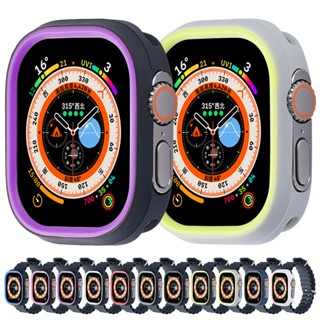 เคสซิลิโคน TPU สีแคนดี้ สําหรับ Apple Watch ultra 49 มม.