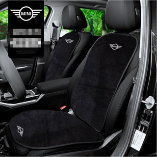 MINI COOPER LOGO seat cushion flannel soft and comfortable breathable non-slip plush cushion COUNTRYMAN JCW CLUBMAN F54 F55 F56 F57 F58 F60 R55 R57 R58 R60 car rear seat cover