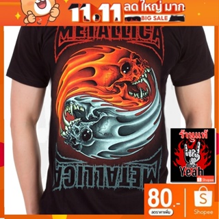 เสื้อวง Metallica เสื้อลาย เมทัลลิกา เสื้อผ้าแฟชั่น เสื้อวิ่ง เสื้อวินเทจ RCM1161