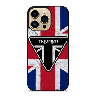 เคสโทรศัพท์มือถือ กันกระแทก ลาย triumph triumph Motorcycle สําหรับ IPhone 14 Plus 13 Pro Max 12 Mini XS XR