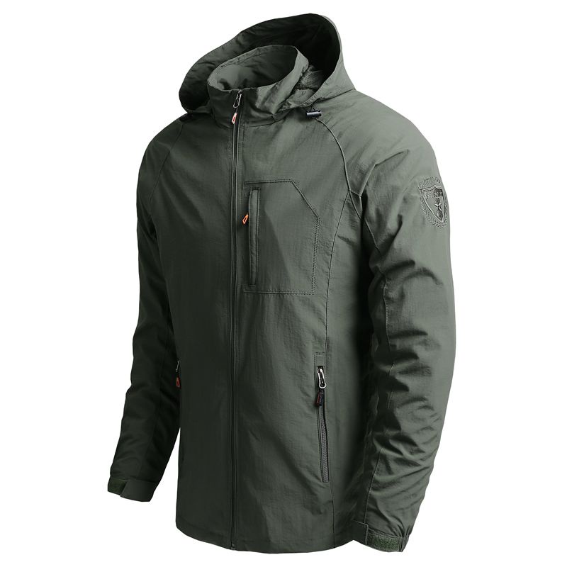Outdoor Hiking Jackets Waterproof Hooded Windbreaker Coat Men's 2022 Autumn New Casual Jacket Tactics Military Jacke #4
