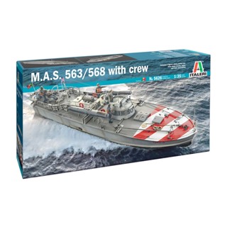 พลาสติก โมเดล ประกอบ ITALERI สเกล 1/35 M.A.S. 563/568 with crew (5626)