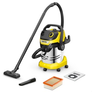 KARCHER (คาร์เชอร์) เครื่องดูดฝุ่นน้ำ-แห้ง รุ่น WD 5 SV กำลังมอเตอร์ 1100 วัตต์ กำลังไฟ 220 ขนาดถัง 25 ลิตร