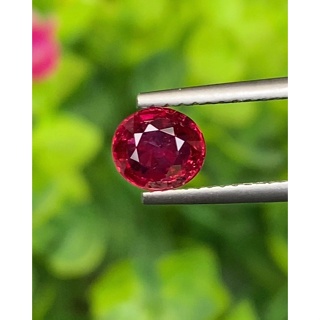 พลอย ทับทิม (Ruby Sapphire) 1.08 กะรัต (Cts.) พลอยแท้ อัญมณีมงคลประจําวันเกิด เครื่องประดับพลอย