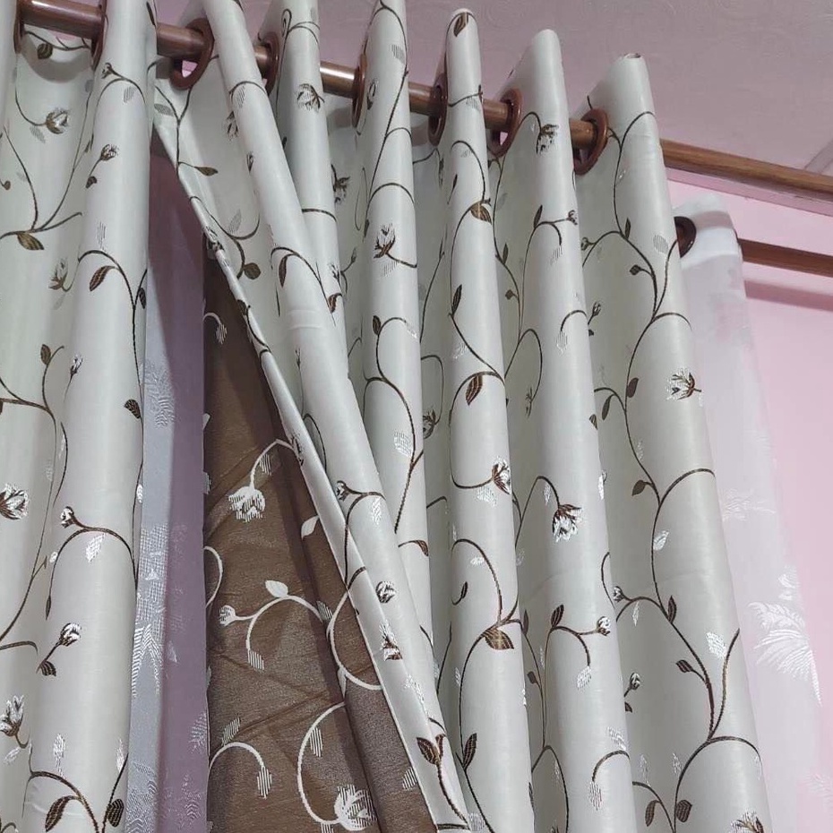 แนะนำ ผ้าม่าน ผ้าม่านลายดอกมะลิมีหลายสี ราคาพิเศษ มีเก็บเงินปลายทาง