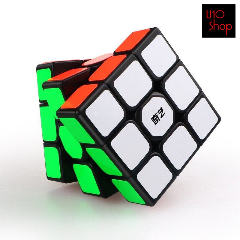 Rubik รูบิค 3x3x3 (ขอบดำ) QY Speed Cube ยี่ห้อ  Qiyi Cube (คิยิ คิวบ์)