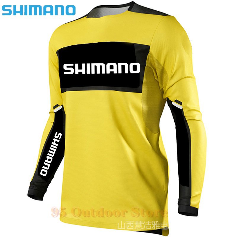 Shimano เสื้อยืดแขนยาว ป้องกันรังสียูวี ระบายอากาศ แห้งเร็ว สําหรับผู้ชาย ตกปลา 3VT9