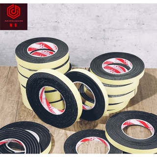 ฟองน้ำเทปโฟมสีดำสติกเกอร์กาวหน้าเดียว 15mm.*5m. หนา 2mm. โฟม…