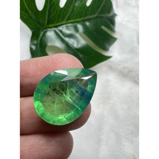 Lab created emerald 16 carats 21x15mm 1 pieces