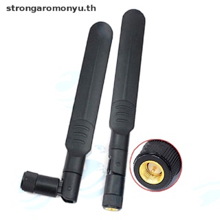 Strongaromonyu เสาอากาศเราเตอร์ไร้สาย แจ็คตัวผู้ 8dBi 2.4GHz 5GHz 5.8GHz Dual Band WiFi SMA TH