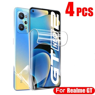 ฟิล์มไฮโดรเจล HD กันรอยหน้าจอ สําหรับ OPPO Realme GT GT2 Pro NEO 2 3 Realme 8 7 X7 6 5 3 X2 Pro C3 3i 4 ชิ้น