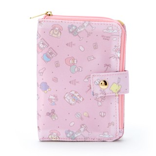 กระเป๋า Flat Pouch &amp; Tissue Case ลาย Sanrio Travel สีชมพู