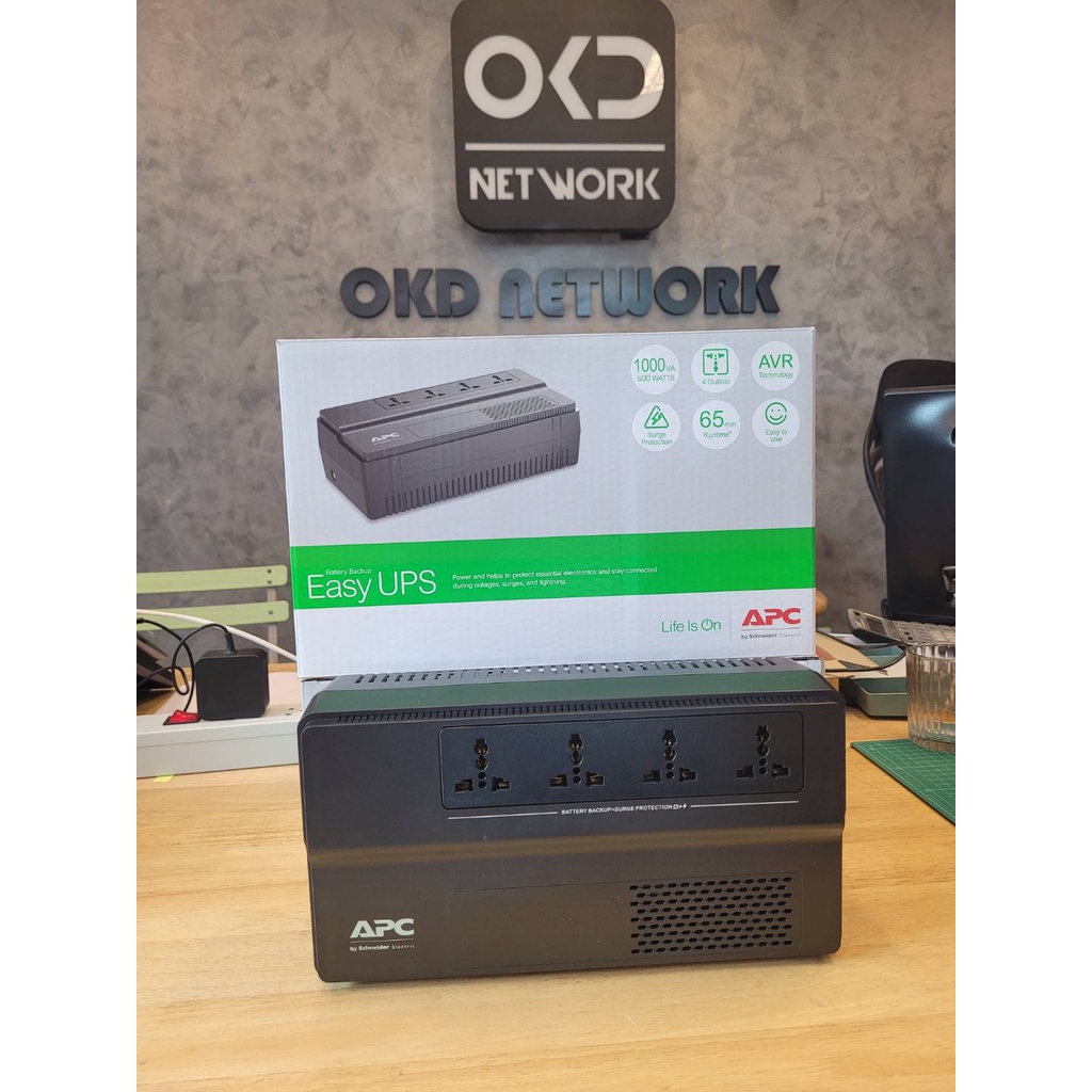 APC BV1000I-MST EASY UPS 1000VA 600W  รับประกัน 2 ปี เปลี่ยนฟรีถึงบ้าน
