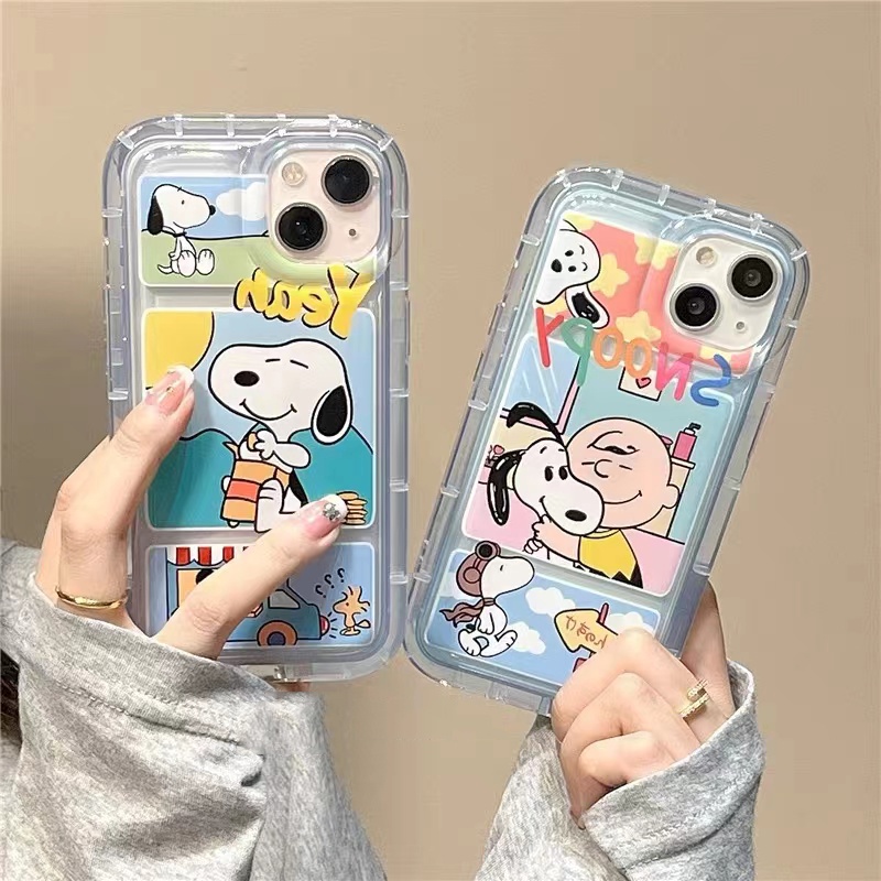 เคสโทรศัพท์มือถือ ซิลิโคนนิ่ม TPU ใส กันกระแทก ลายสุนัขน่ารัก สําหรับ IPhone 14 13 11 12 Pro XS Max XR X 8 7 6S Plus