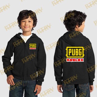 ใหม่ Roblox PUBG เสื้อแจ็กเก็ตกันหนาว มีฮู้ด สําหรับเด็ก