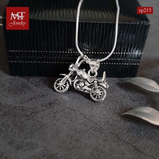 MT จี้เงินแท้ รถชอปเปอร์ งานรมดำ Solid 925 Sterling Silver Oxidized Chopper Pendant (sp215) MT Jewelry มณีธารา